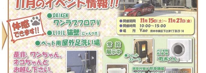 Yae11月イベント